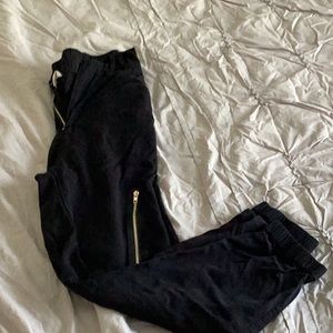 Black dress joggers